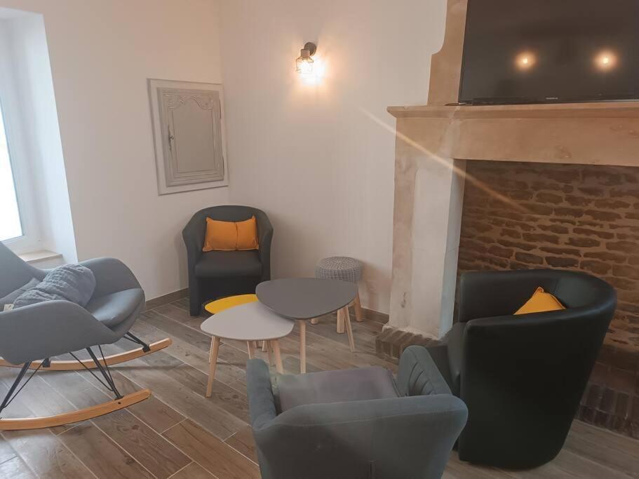 Les Deux Pieds Sous La Couette Saint-Aubin-Sur-Mer (Calvados) Exterior foto